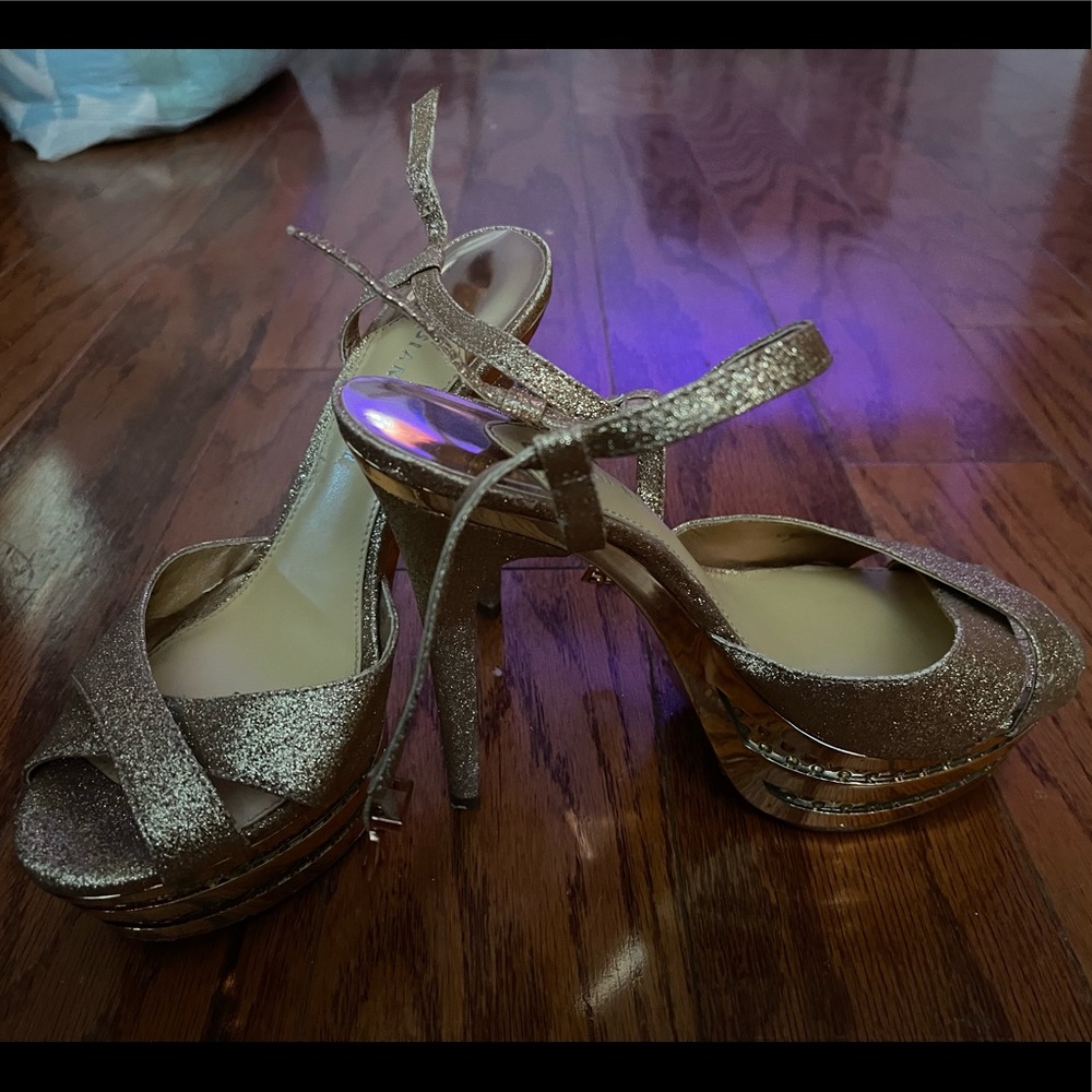 Rose Gold Gianni Bini platform heels